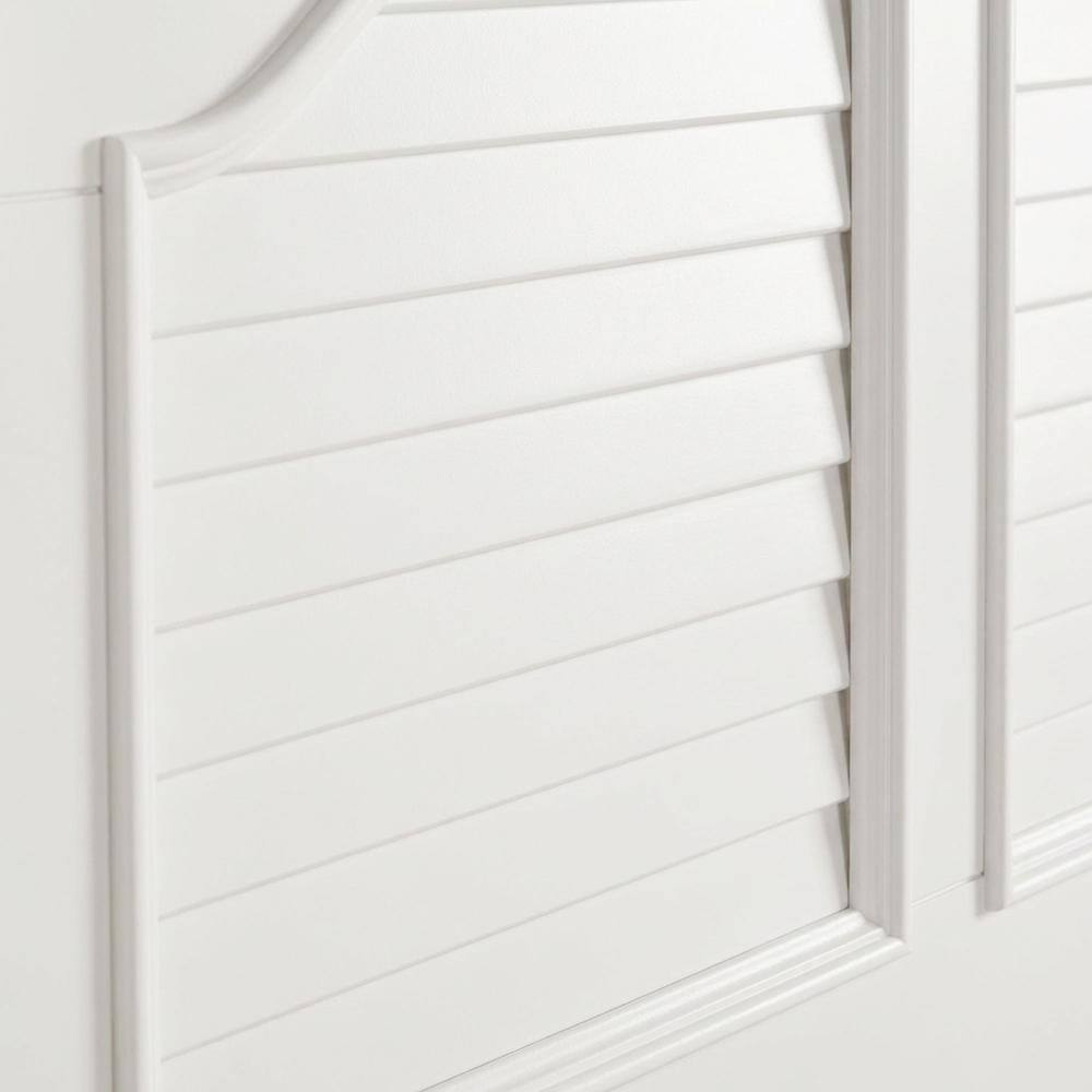 Back. Starlight Canyon Home - Oyster White Headboard with Solid and Manufactured Wood Frame for Bedroom - White.