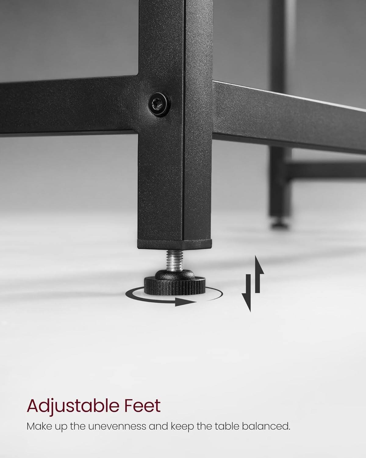 Adjustable Feet
Make up the unevenness and keep the table balanced.