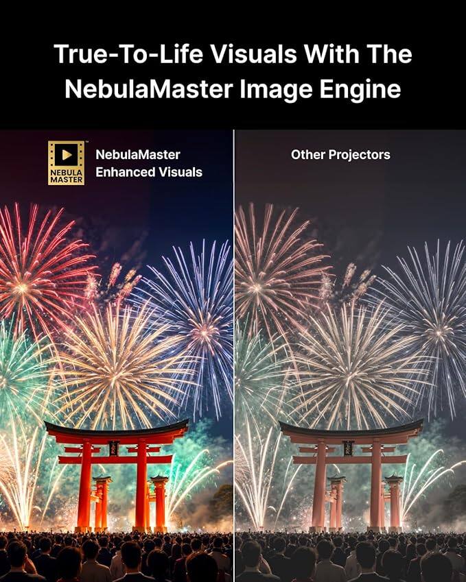 True-To-Life Visuals With The NebulaMaster Image Engine

NebulaMaster NEBULA Enhanced Visuals

Other Projectors