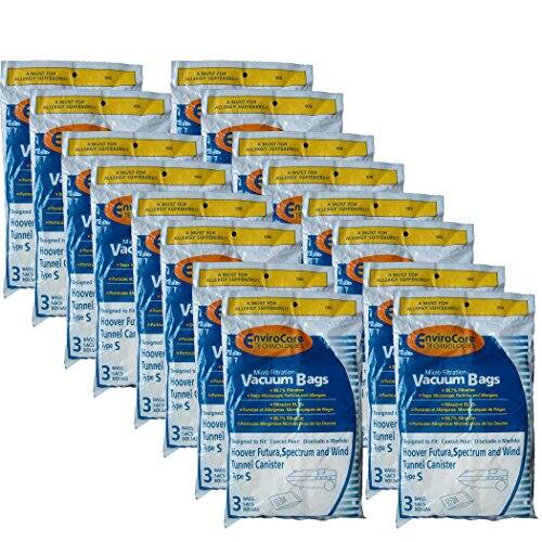 VACUUM BAGS  
EnviroCore  
Hoover Futura, Spectrum and Wind Tunnel Canister  
Type S  
3 Pack