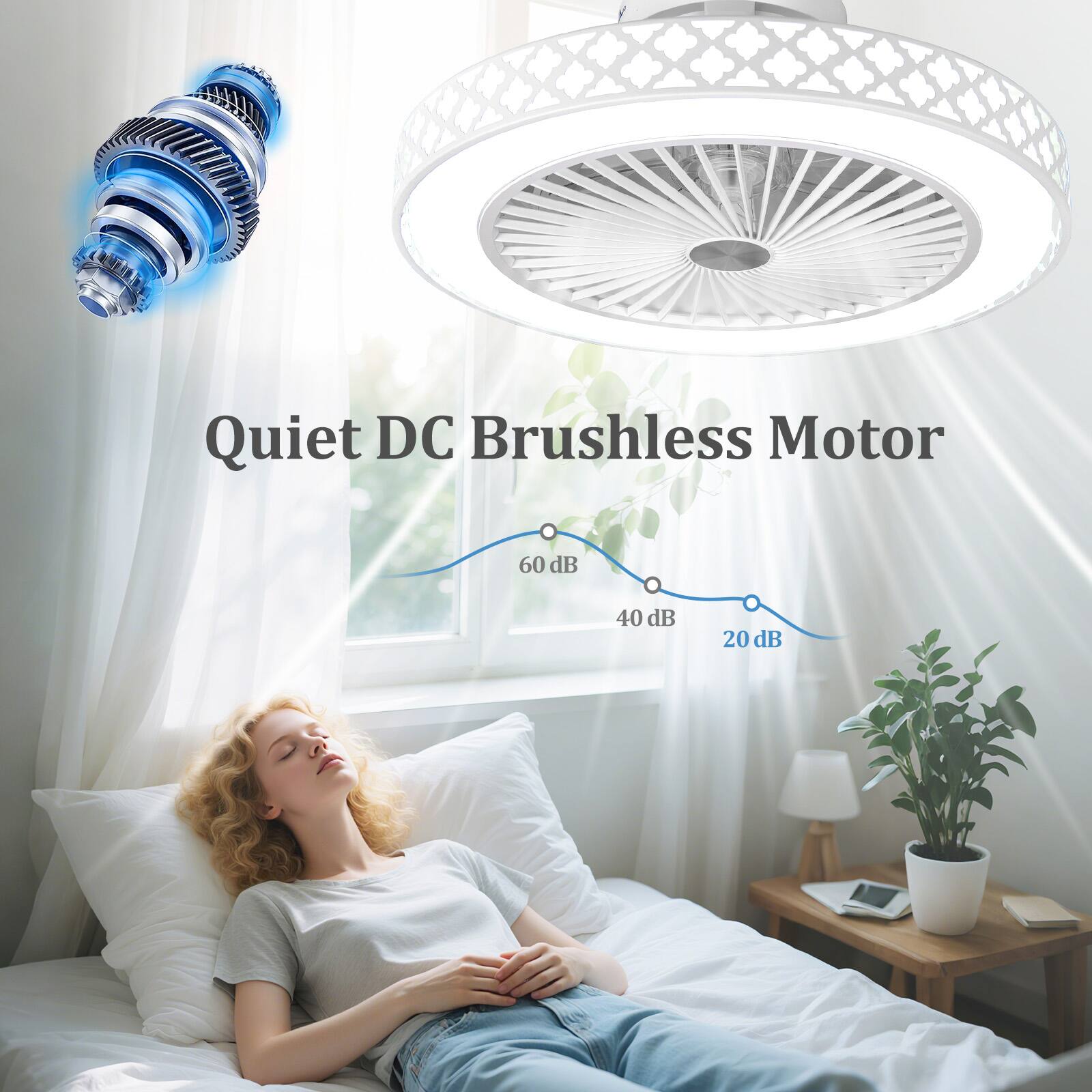 Quiet DC Brushless Motor  
60 dB  
40 dB  
20 dB