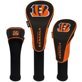 Team Effort - Cincinnati Bengals Driver Fairway Hybrid Set of Three Headcovers - Multicolor