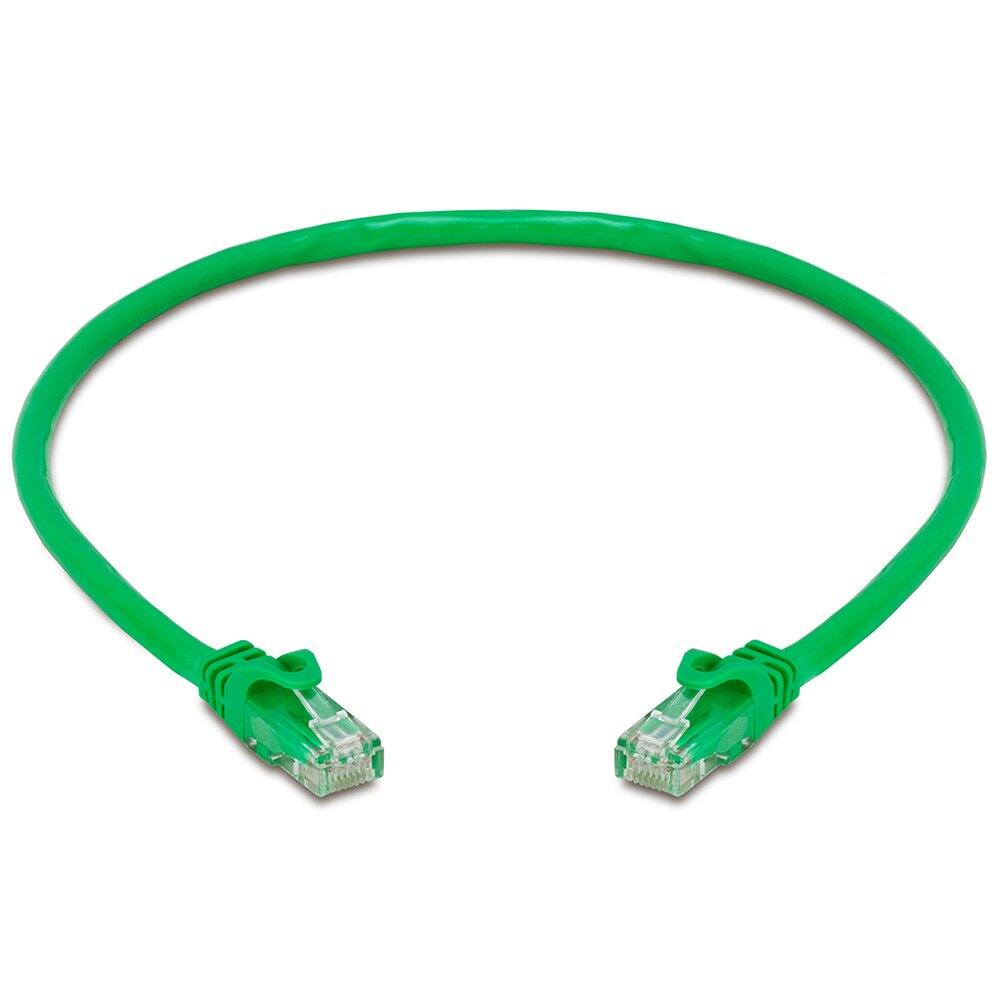 Angle. Cmple.com - Cmple - 10 Pack Cat6 Ethernet Cable 1.5 ft Cat 6 Network Cables, RJ45 Connector 10Gbps, LAN Patch Cord Internet - Green - Green.