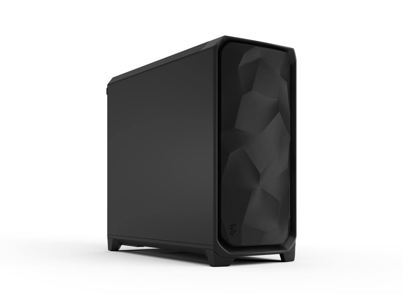 Alt View 2. Fractal Design - Fractal Design Meshify 3 XL E-ATX Full Tower PC Case - Black Chassis with Solid Side Panel - Black.
