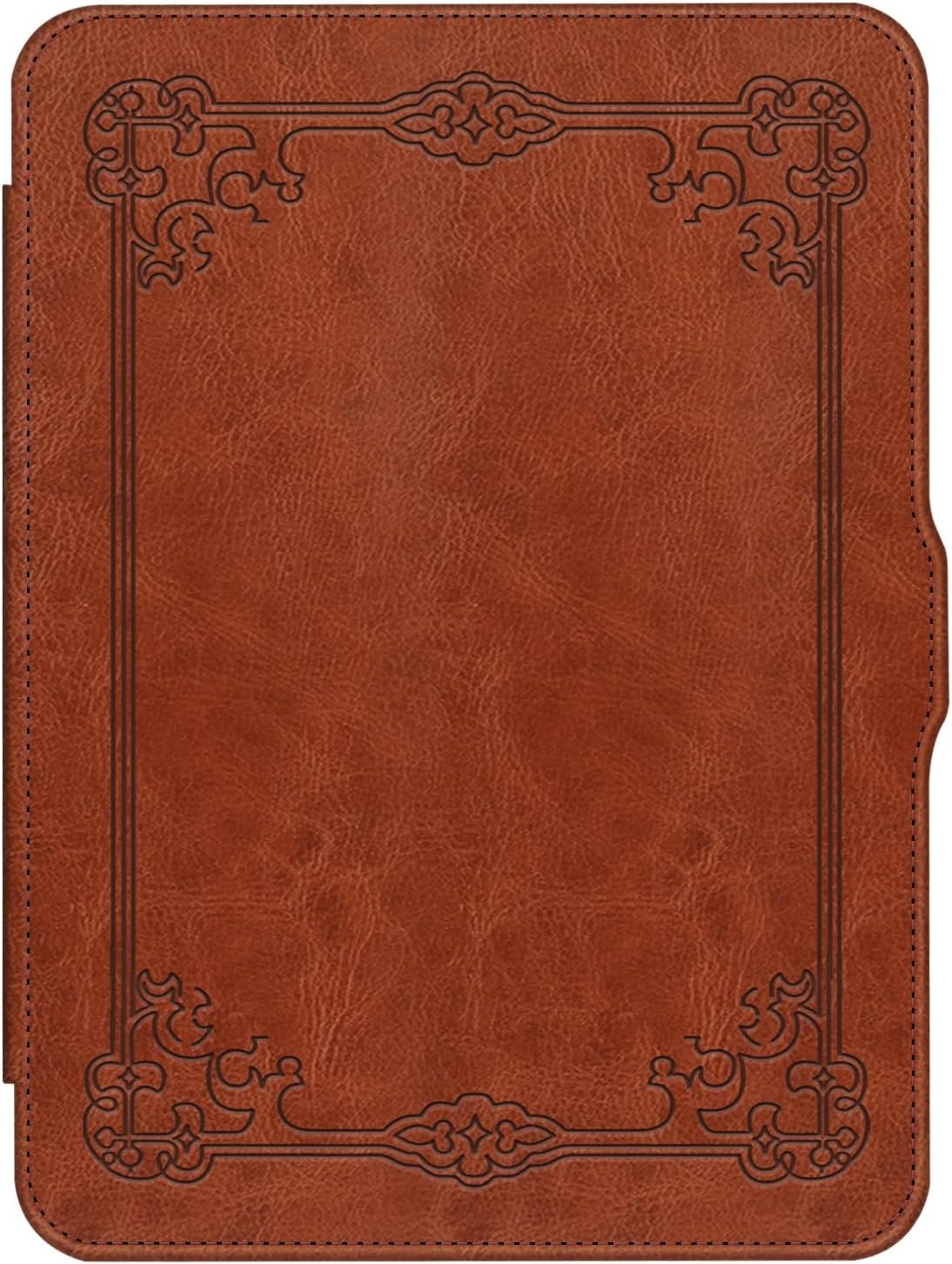 Alt View 5. Fintie - Case for 7" Kindle Paperwhite 12th Gen 2024 & Kindle Colorsoft Lightweight Slim Hard Back Shell Cover w/Hand Strap - Brown.