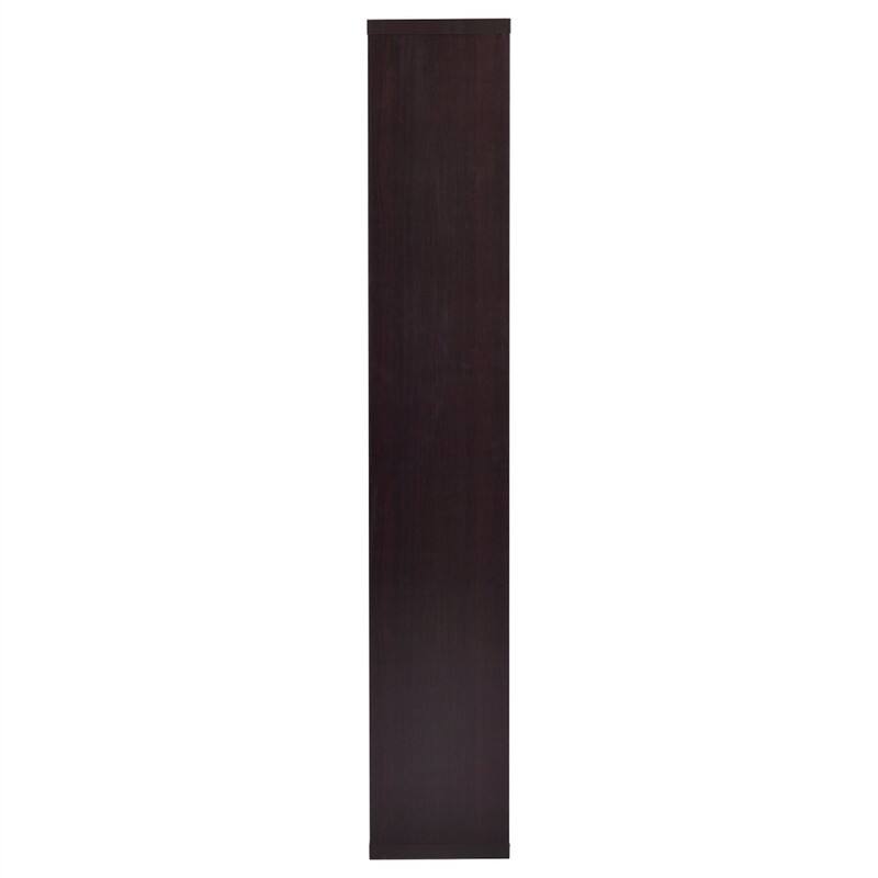 Alt View 2. HTUTWOO - 8-Shelf Geometric Bookcase-Wooden Open Back Bookshelf,70.75" Tall Vertical Storage Display Shelving Unit for Living Room - Cappuccino.
