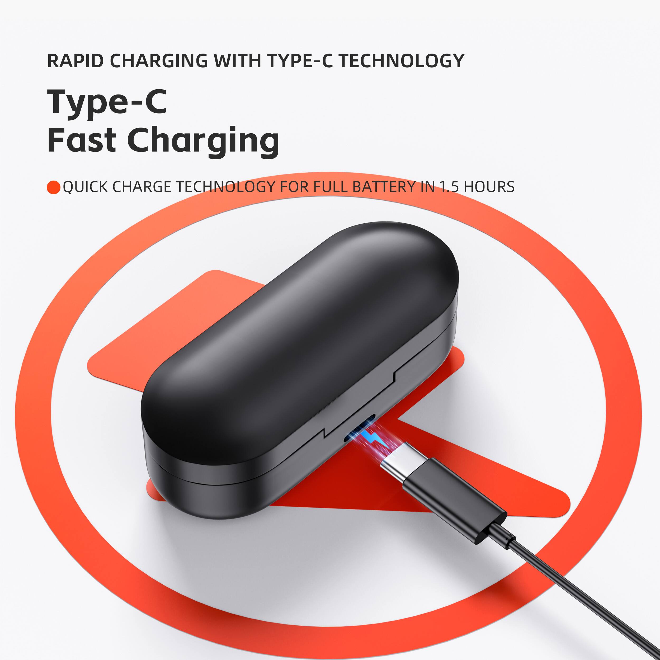 RAPID CHARGING WITH TYPE-C TECHNOLOGY

Type-C Fast Charging

QUICK CHARGE TECHNOLOGY FOR FULL BATTERY IN 1.5 HOURS