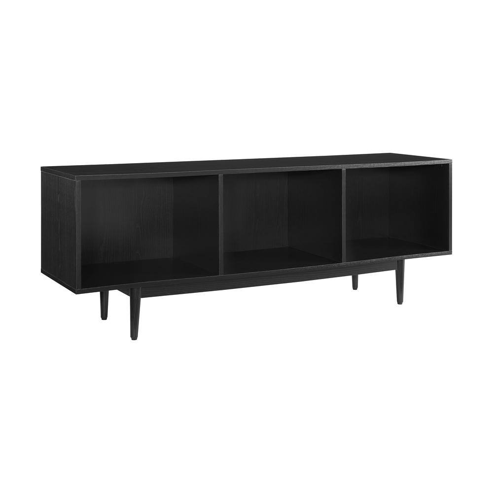 Alt View 2. Crosley Furniture - Liam Large Record Player Stand With Vinyl Storage - Black.