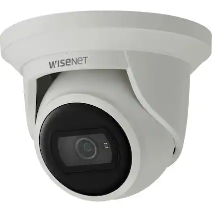 Front. Samsung - Wisenet ANE-L7012R 4 Megapixel Network Camera - Color - Flateye - White - 65.62 ft Infrared Night Vision - H.264, H.265 - White.