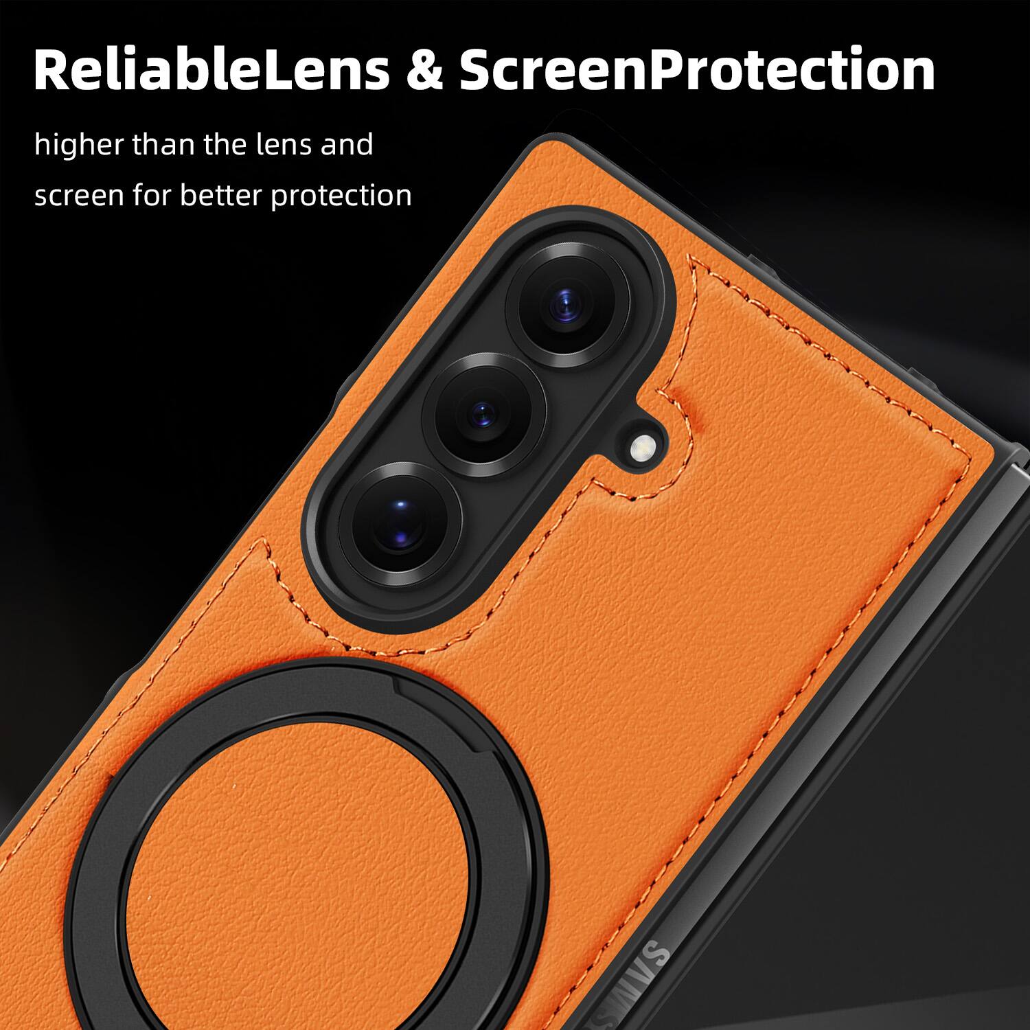 ReliableLens & ScreenProtection  
higher than the lens and screen for better protection