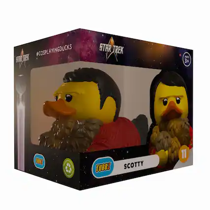 #COSPLAYINGDUCKS
STAR TREK
AGES 3+
TUBBZ
SCOTTY
11