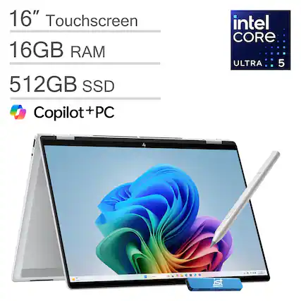 16" Touchscreen
16GB RAM
512GB SSD
Copilot+PC
Intel Core Ultra 5