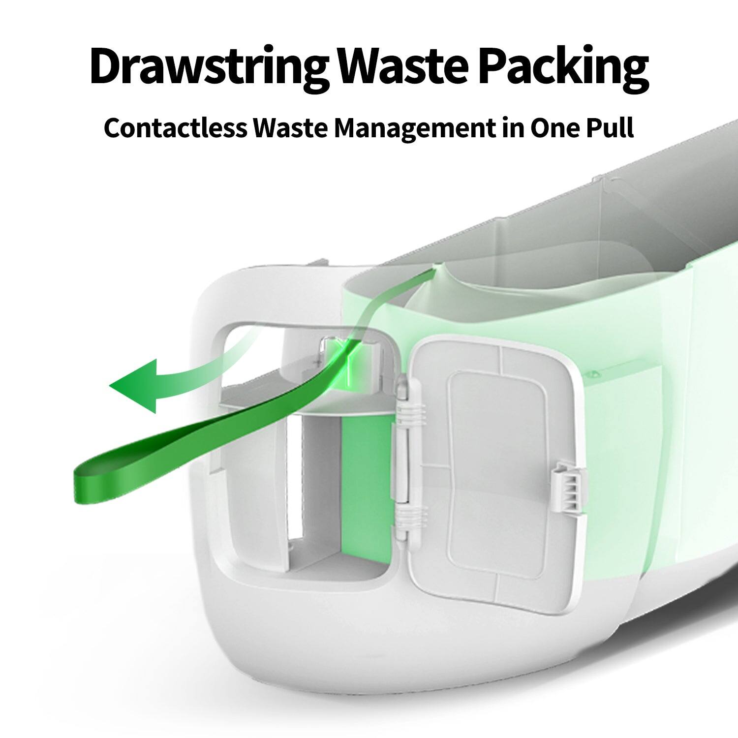 Drawstring Waste Packing: Contactless Waste Management in One Pull