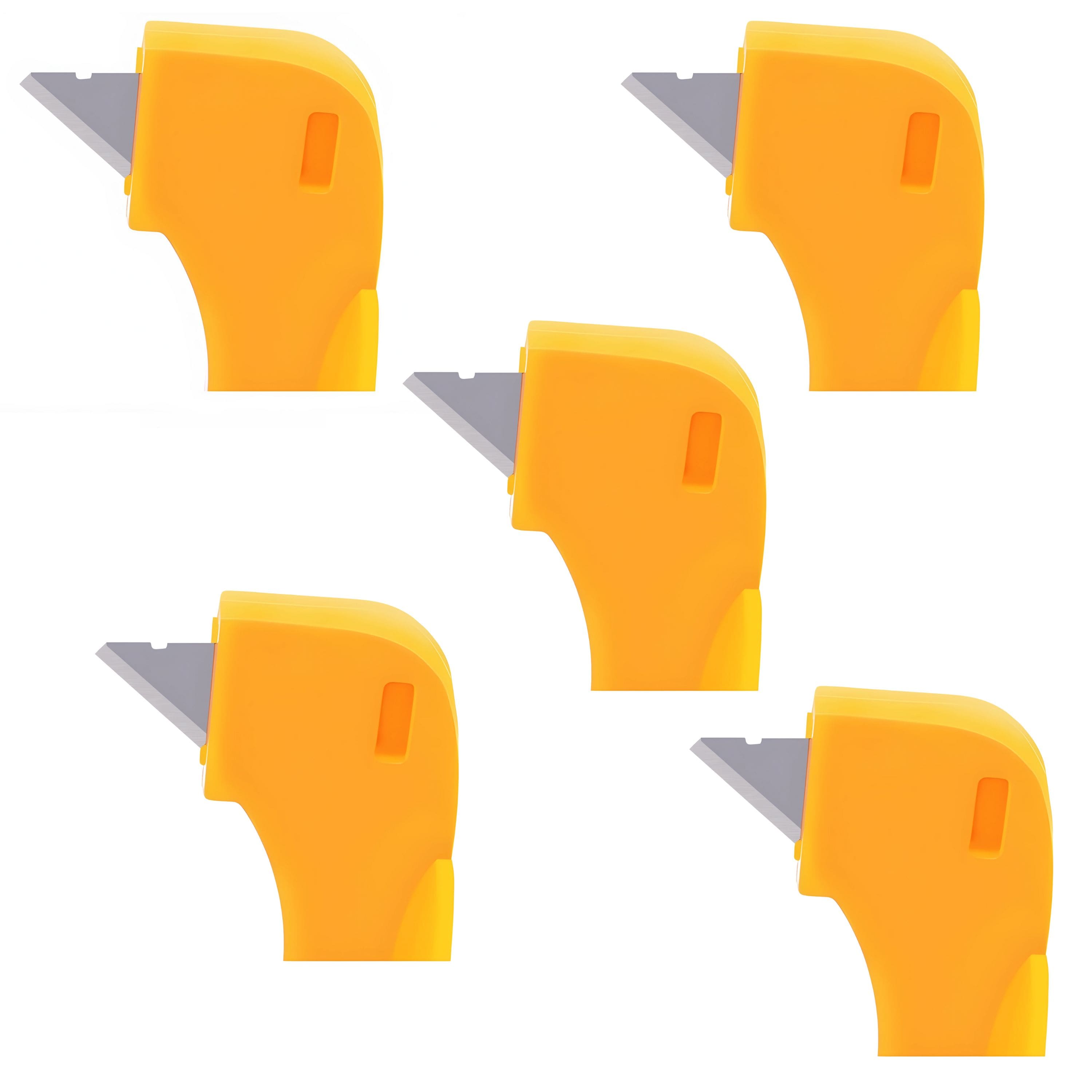 Kitcheniva - Kitchen Sharp Blade Citrus Fruit Peelers 5 Pack - Orange