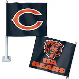 WinCraft - Chicago Bears Double-Sided Slogan Car Flag - Multicolor