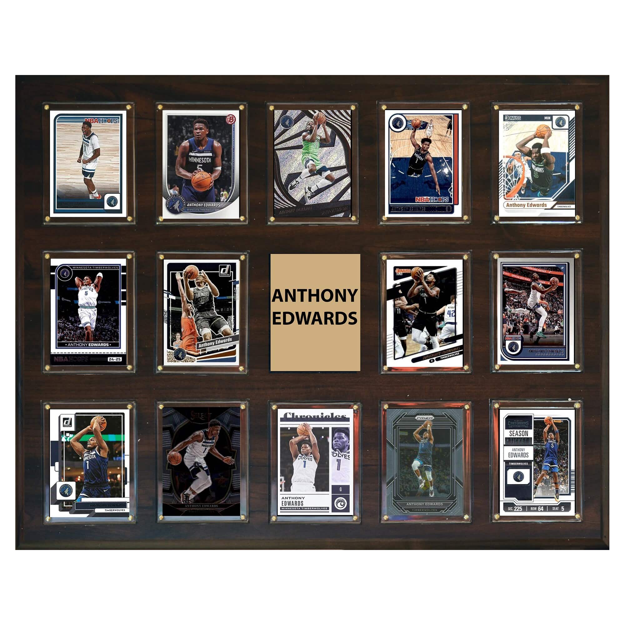 "C&I Collectibles - Anthony Edwards Minnesota Timberwolves 16"" x 20"" Trading Card Plaque - Multicolor" price history on PriceWatchPro