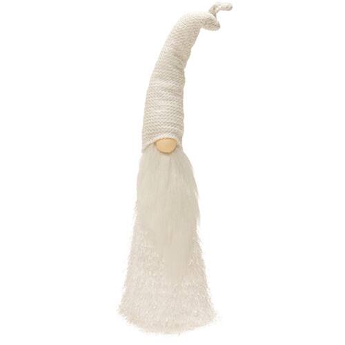 Front. BreeBe - *Skinny Glitter Santa Gnome 28" - White.
