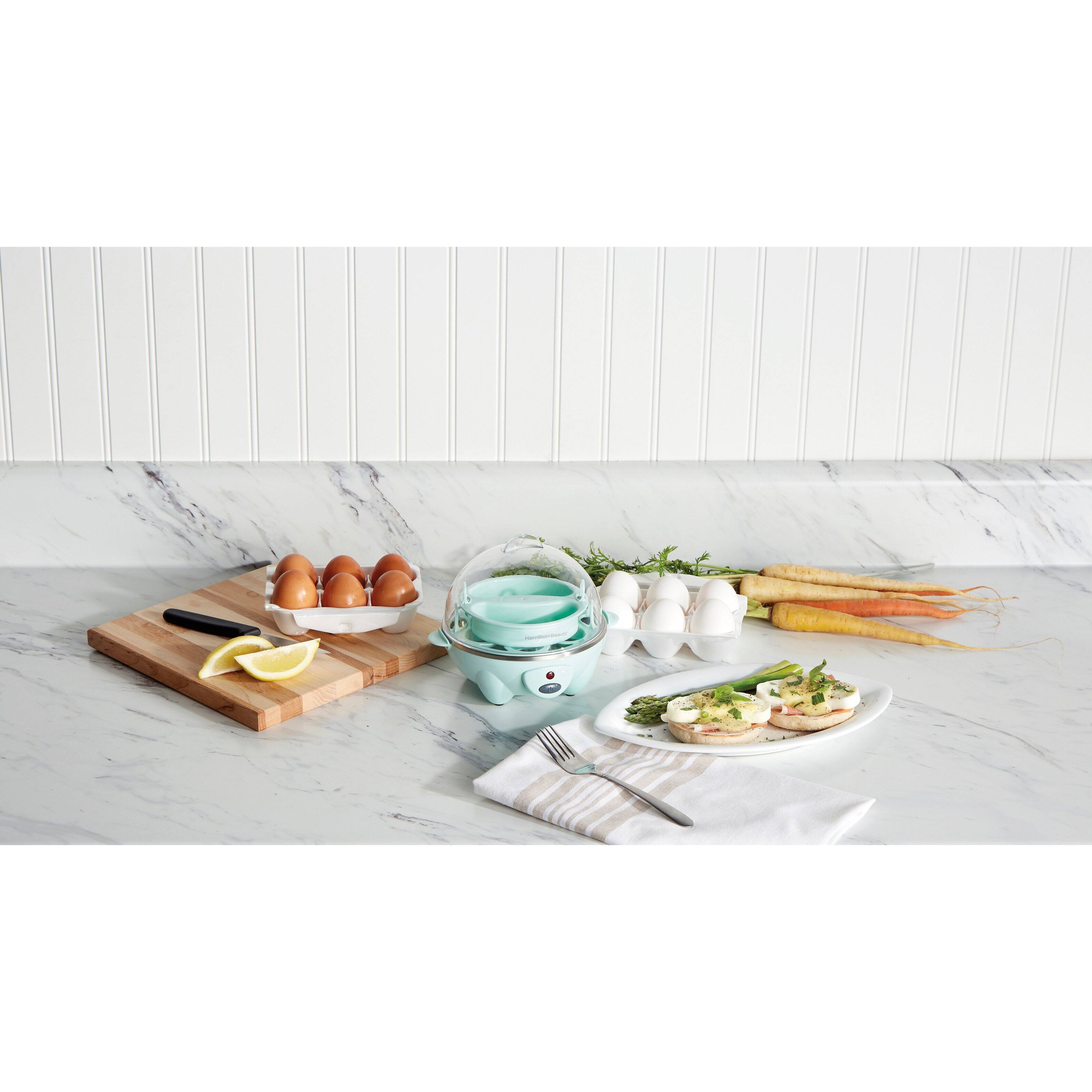 Alt View 4. Hamilton Beach - 7-Egg Cooker - Teal.