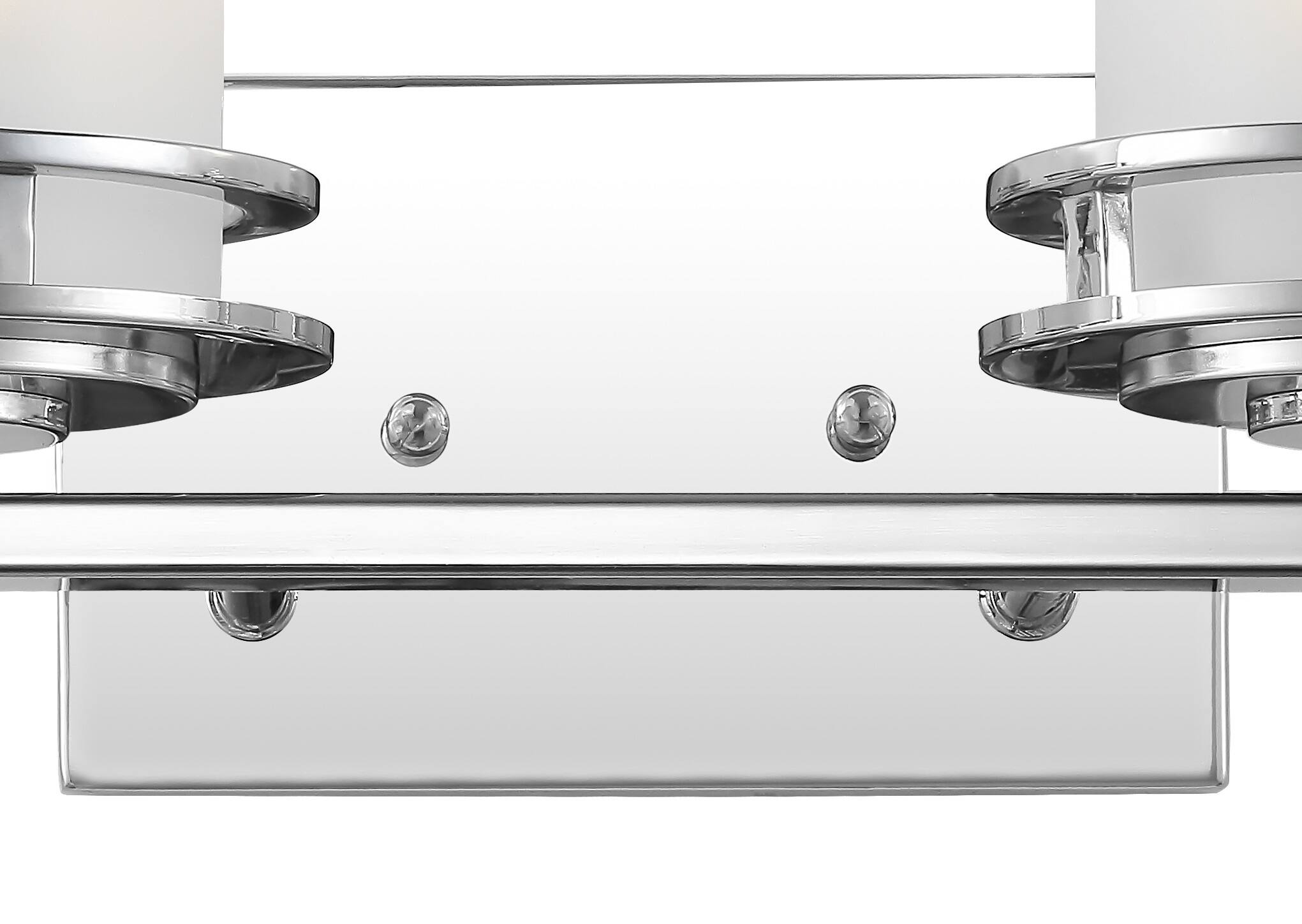 Alt View 5. Jonathan Y - Fairfax 23" 3-Light Metal/Frosted Glass Contemporary Glam LED Vanity Light, Chrome - Chrome.