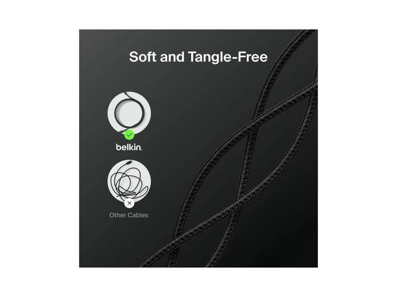 Soft and Tangle-Free belkin.  
Other Cables