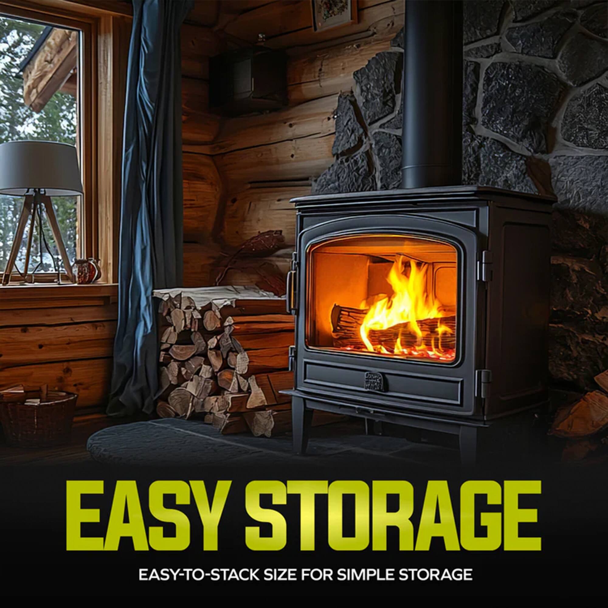 EASY STORAGE  
EASY-TO-STACK SIZE FOR SIMPLE STORAGE