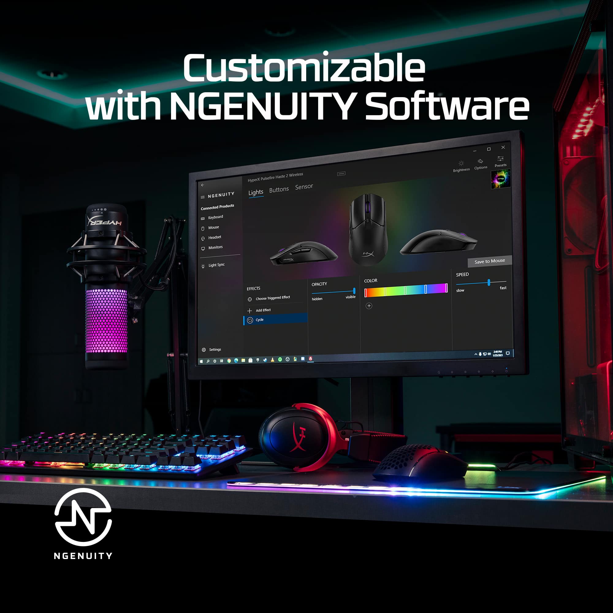Customizable with NGENUITY Software.