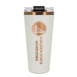 Great American Products - Golden State Warriors 30oz. Big Slim Tumbler - Cream