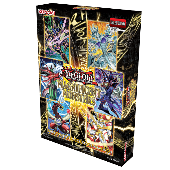 KONAMI ENGLISH EDITION ISB Edition SHONEN YUMP NI-GI-Oh? TRADING CARD GAME MAGNIFICENT MONSTERS YOUR CONTENTS FAVORITE RITE MONSTERS RE IMAGINED! KOMAWI 6+YEARS