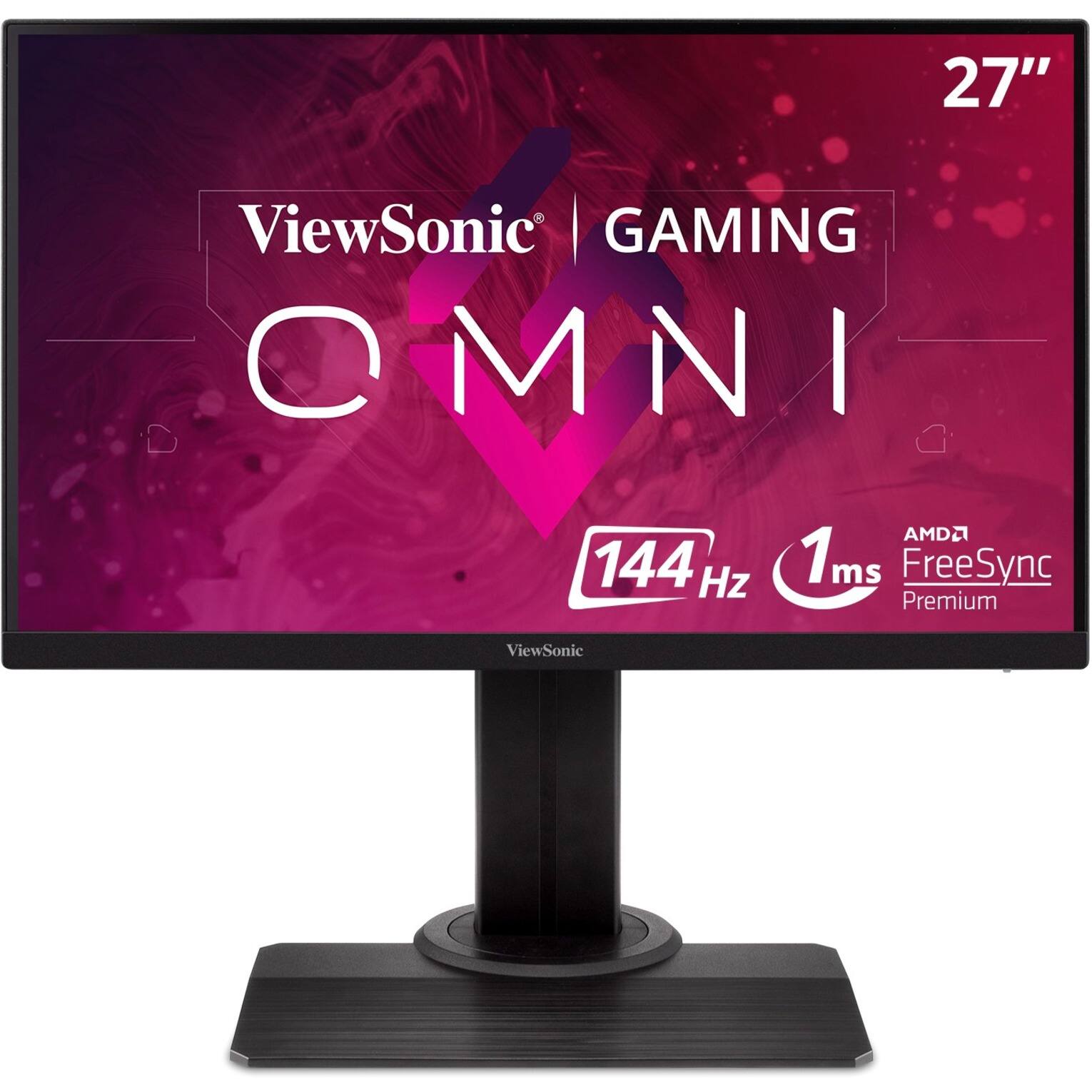 Front. ViewSonic - 27" LCD FHD FreeSync Premium Monitor (DisplayPort HDMI) - Black.