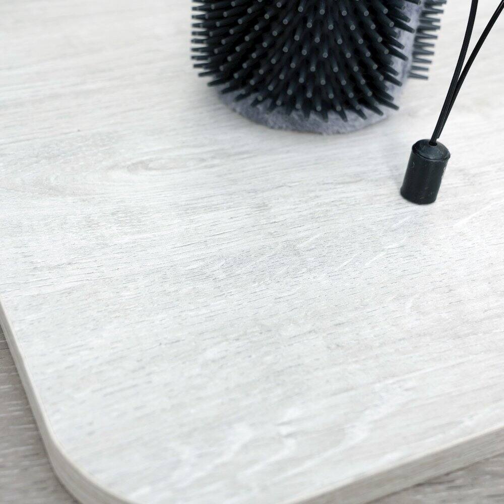 Alt View 4. PetPals - Urbane Grey Multi-Activity Scratching Post - Gray.