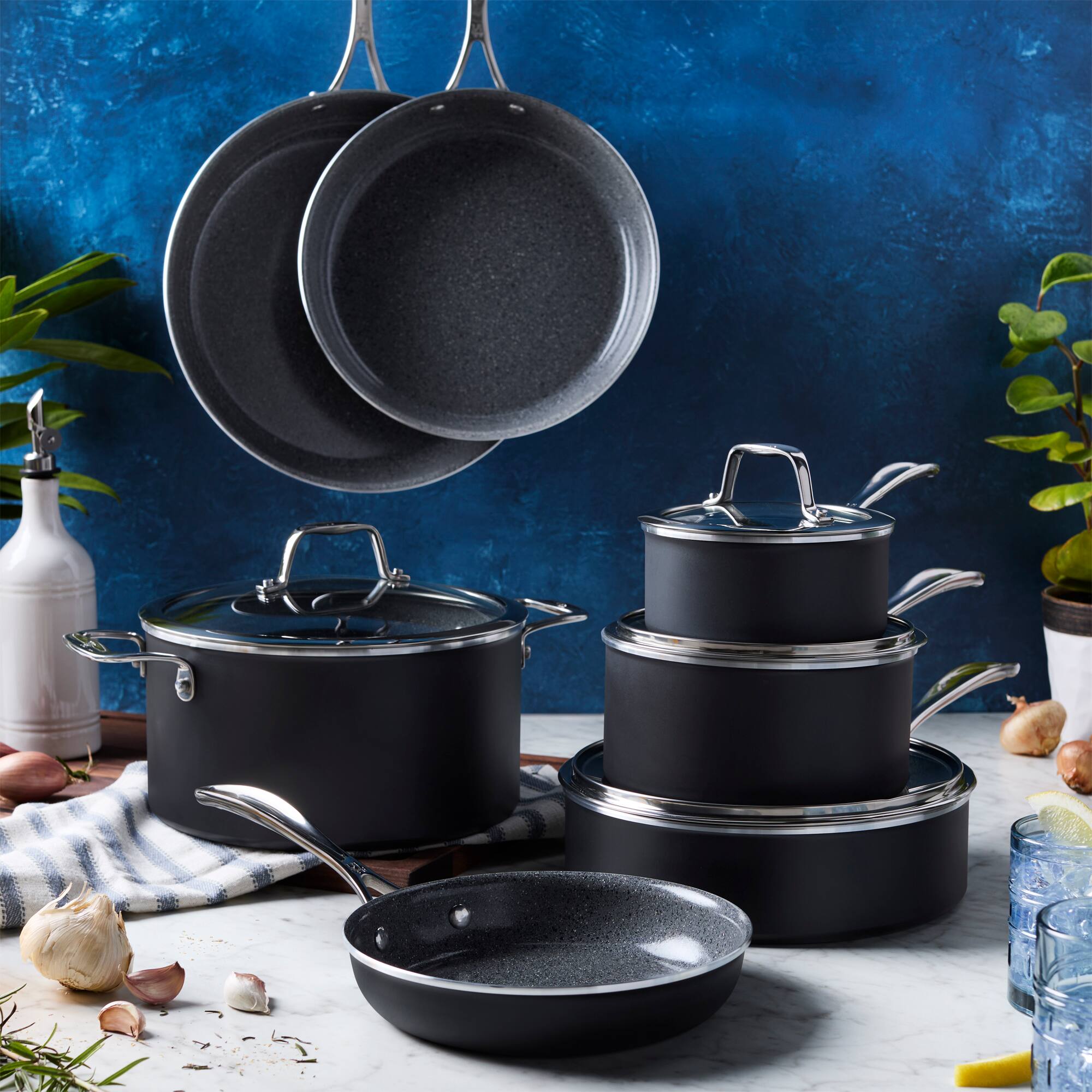 Henckels Capri Ceramic 11 pc Aluminum Ceramic Nonstick Cookware