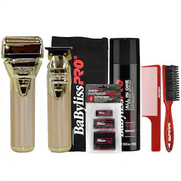 BaBylissPRO - BaByliss Pro FXONE GOLDFX Trimmer and Shaver Set FX1FSTGPK Barber Bundle - Gold