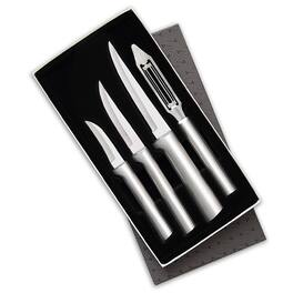 Rada - 4-Piece Meal Prep Knife Set in Gift Box, Handles - Silver
