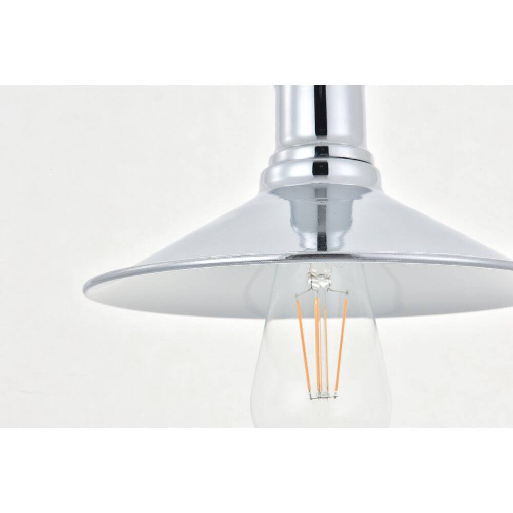 Back. Living District - Etude 1 Light Chrome Pendant - Chrome.