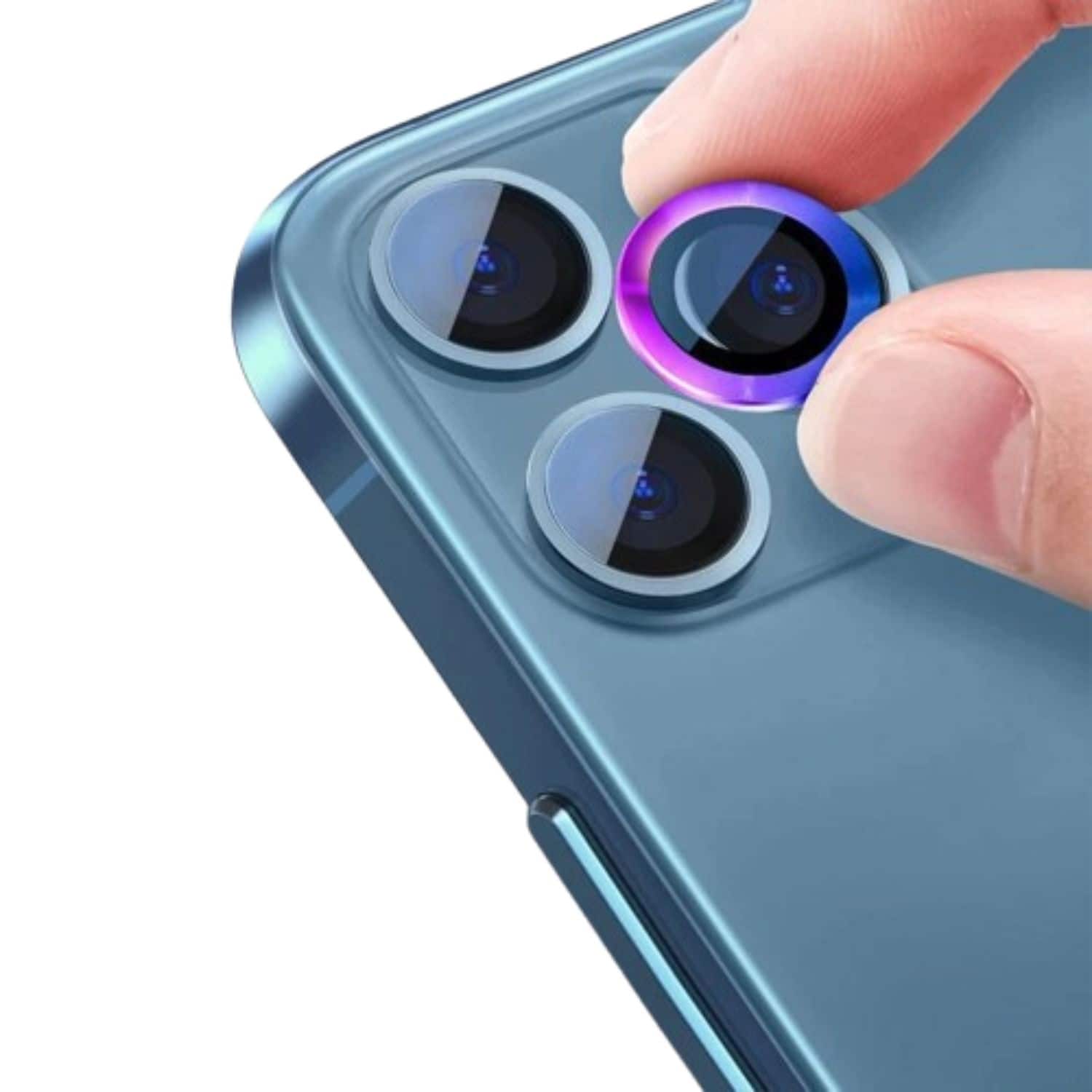 Stock Preferred - Tempered Glass Camera Lens Protector for iPhone 13 Pro – Luxury Scratch-Resistant Decorative Cover - Colorful