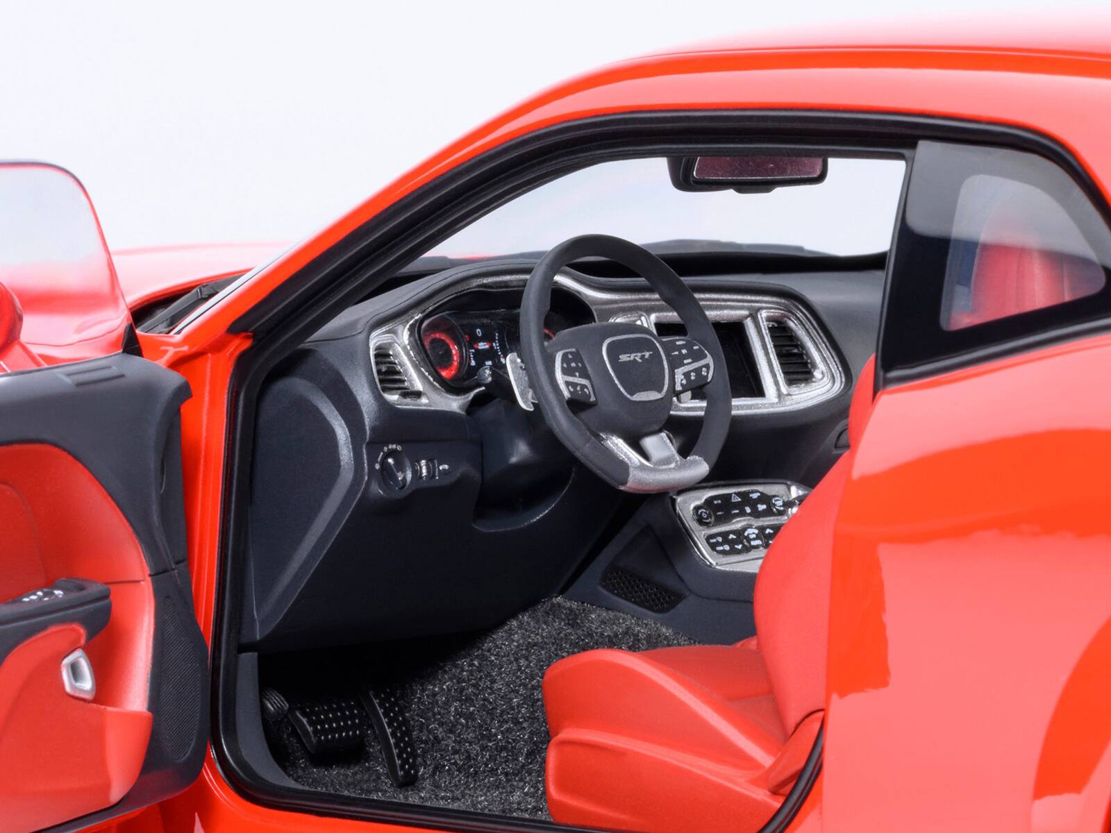 Alt View 7. Autoart - 2022 Dodge Challenger SRT Jailbreak Torred with Red Interior 1/18 Model Car by Autoart.