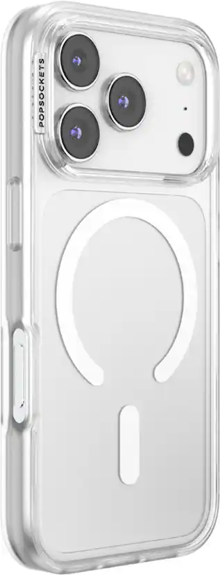 PopSockets - MagSafe PopCase for Apple iPhone 17 Pro Case with Customizable Graphic Case Insert (digital code) - Clear PopSockets - MagSafe PopCase for Apple iPhone 17 Pro Case with Customizable Graphic Case Insert (digital code) - Clear