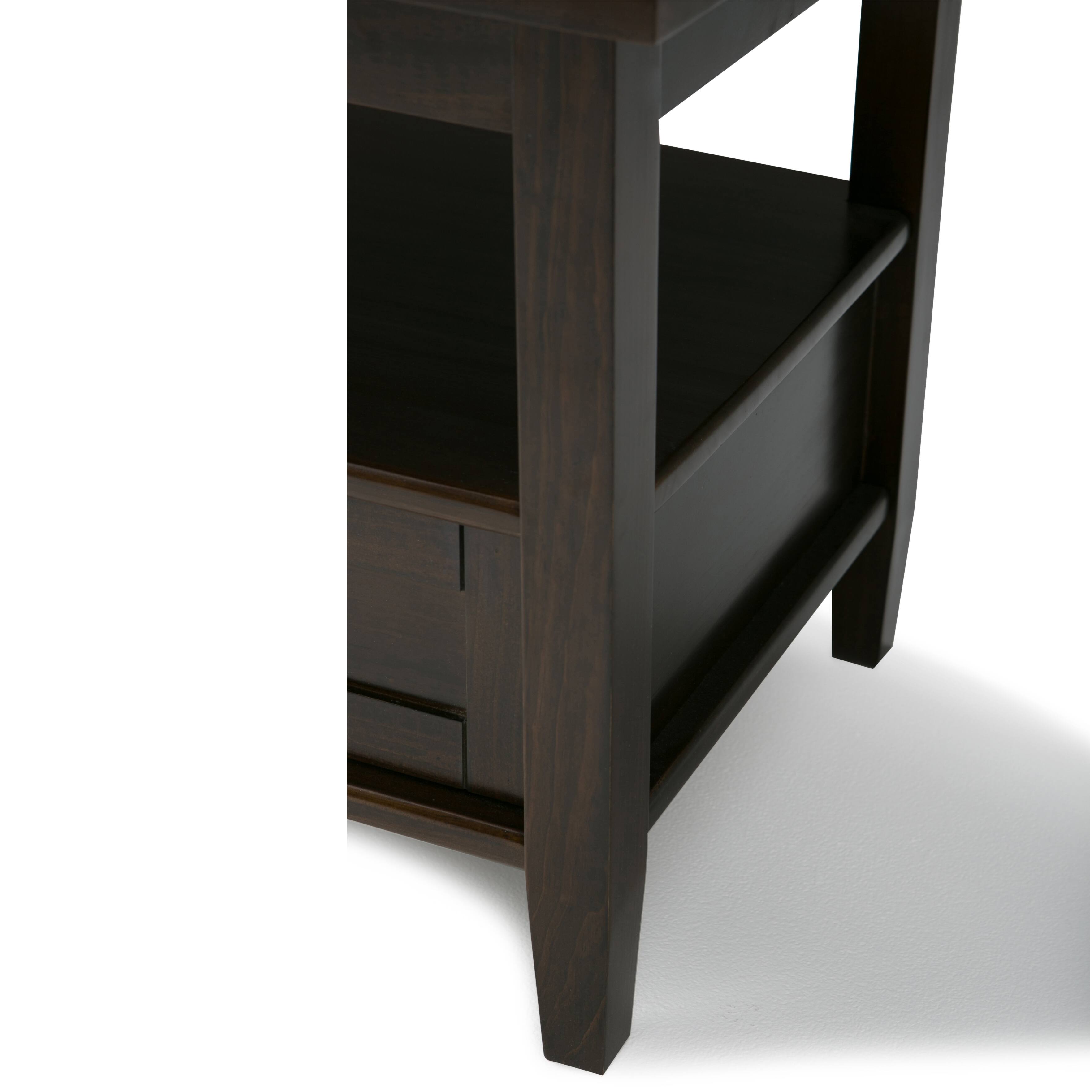 Alt View 2. Simpli Home - Warm Shaker 20 inch End Table (Set of 2) - Tobacco Brown.
