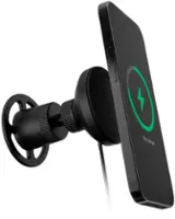 mophie - snap+ wireless car vent mount - Black - Front_Zoom