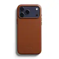 Bellroy - Apple iPhone 17 Pro Max Premium Leather Phone Case - Rust - Front_Zoom