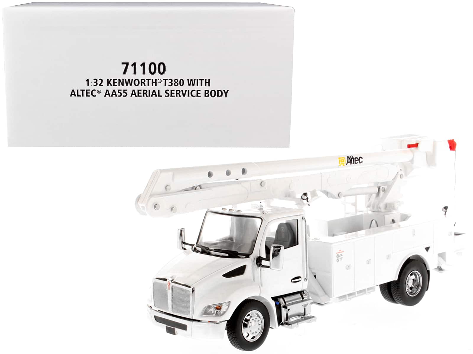 "Kenworth T380 with Altec AA55 Aerial Service Truck White ""Transport Series"" 1/32 Diecast Model by Diecast Masters" price history on PriceWatchPro