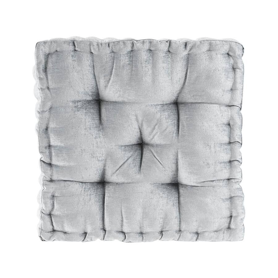 Gracie Mills Elara Textured Poly Chenille Square Floor Pillow Cushion ...
