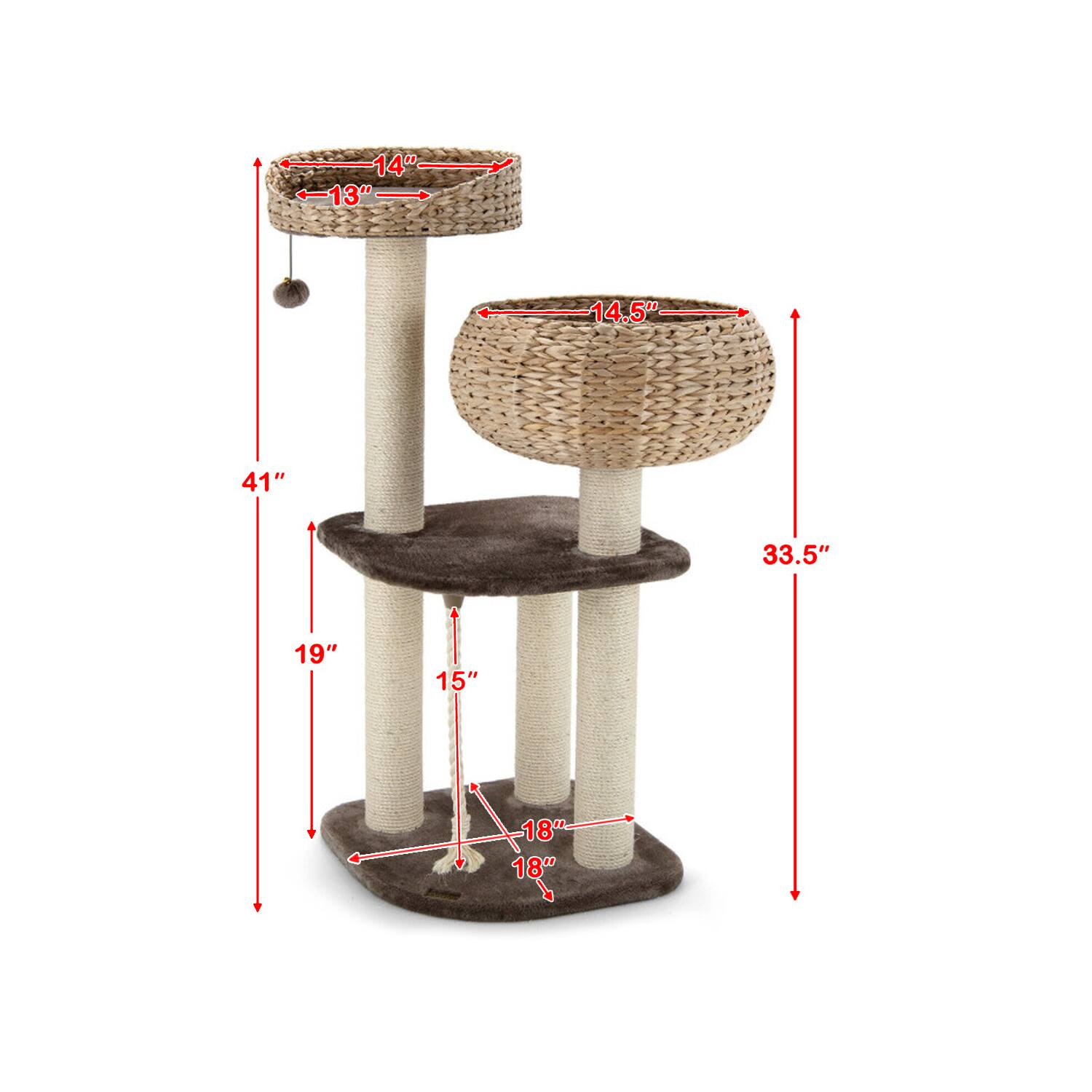 14" 13" 14.5" 41" 33.5" 19" 15" 18" 18"