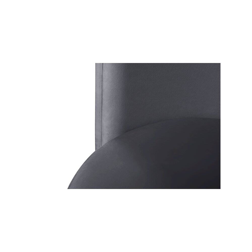 Alt View 4. Meridian Furniture - Rotunda Grey Velvet Accent Chair - Grey.