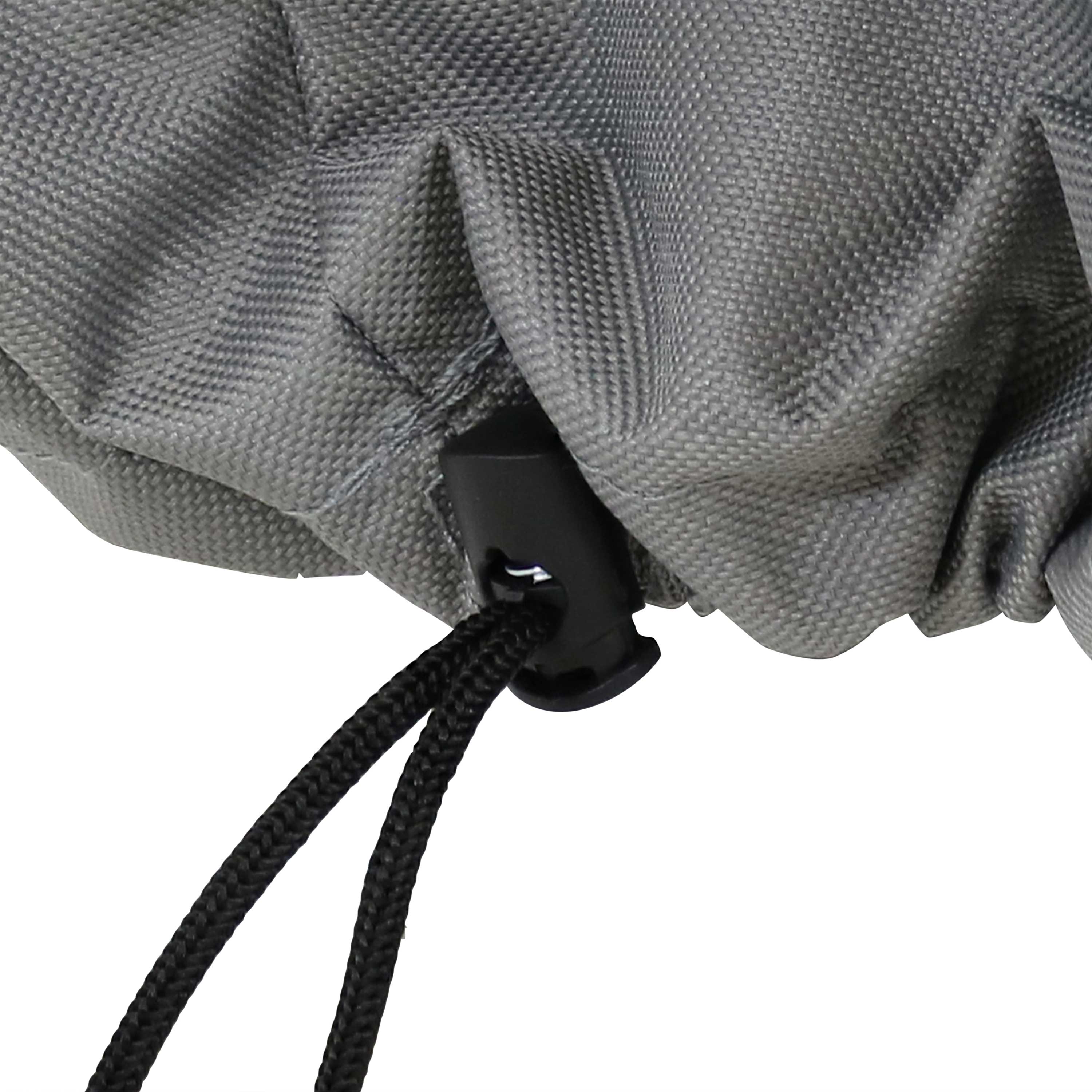 Alt View 5. Sunnydaze - 80 in 2-Tone Polyester Round Outdoor Fire Pit Cover - Green and Gray.