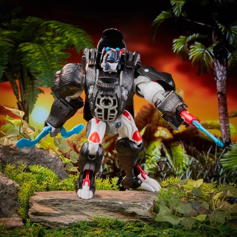 Alt View 5. Hasbro - Transformers Vintage Beast Wars Action Figure | Optimus Primal - Black.