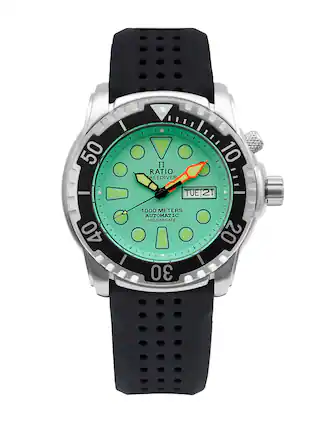 50 RATIO DIVER 10 TUE 21 40 1000 METERS AUTOMATIC HELIUM-SAFE 30 20
