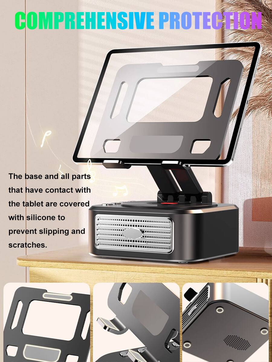 COMPREHENSIVE PROTECTION

The base and all parts that have contact with the tablet are covered with silicone to prevent slipping and scratches.