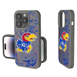 Keyscaper - NCAA - Kansas Jayhawks Paisley iPhone Soft Touch Case - 15 - Gray