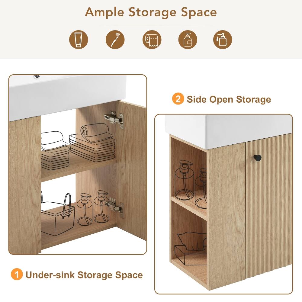 Ample Storage Space
1 Under-sink Storage Space
2 Side Open Storage